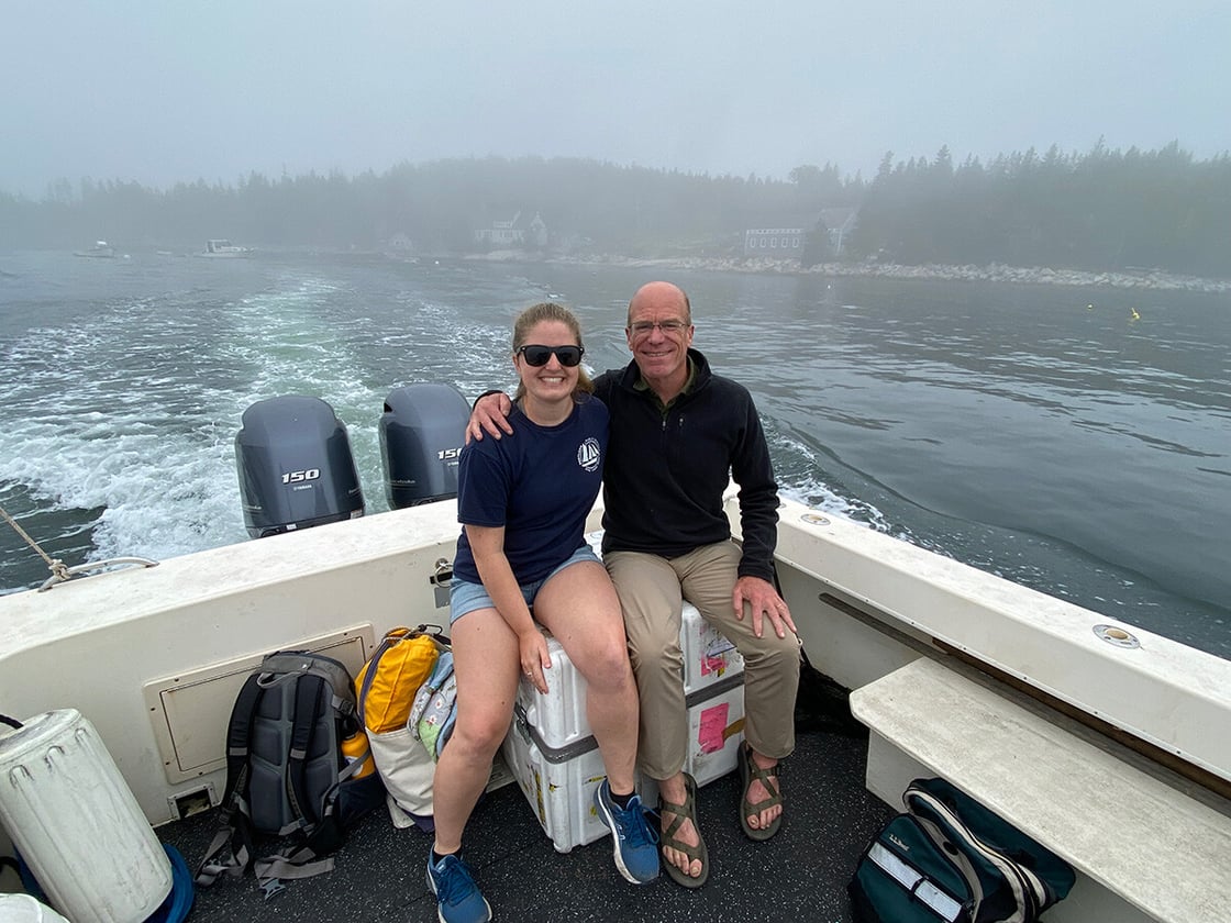 Harry and Savannah with FlowCam heading home