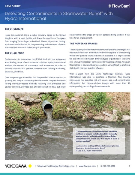 Detecting Contaminants in Stormwater Runoff with Hydro International case study thumbnail